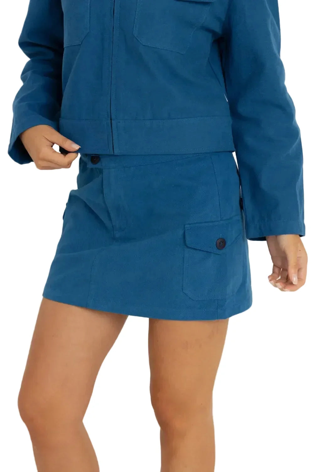 Rhythm Utility Mini Skirt  BLU-Blue 4L