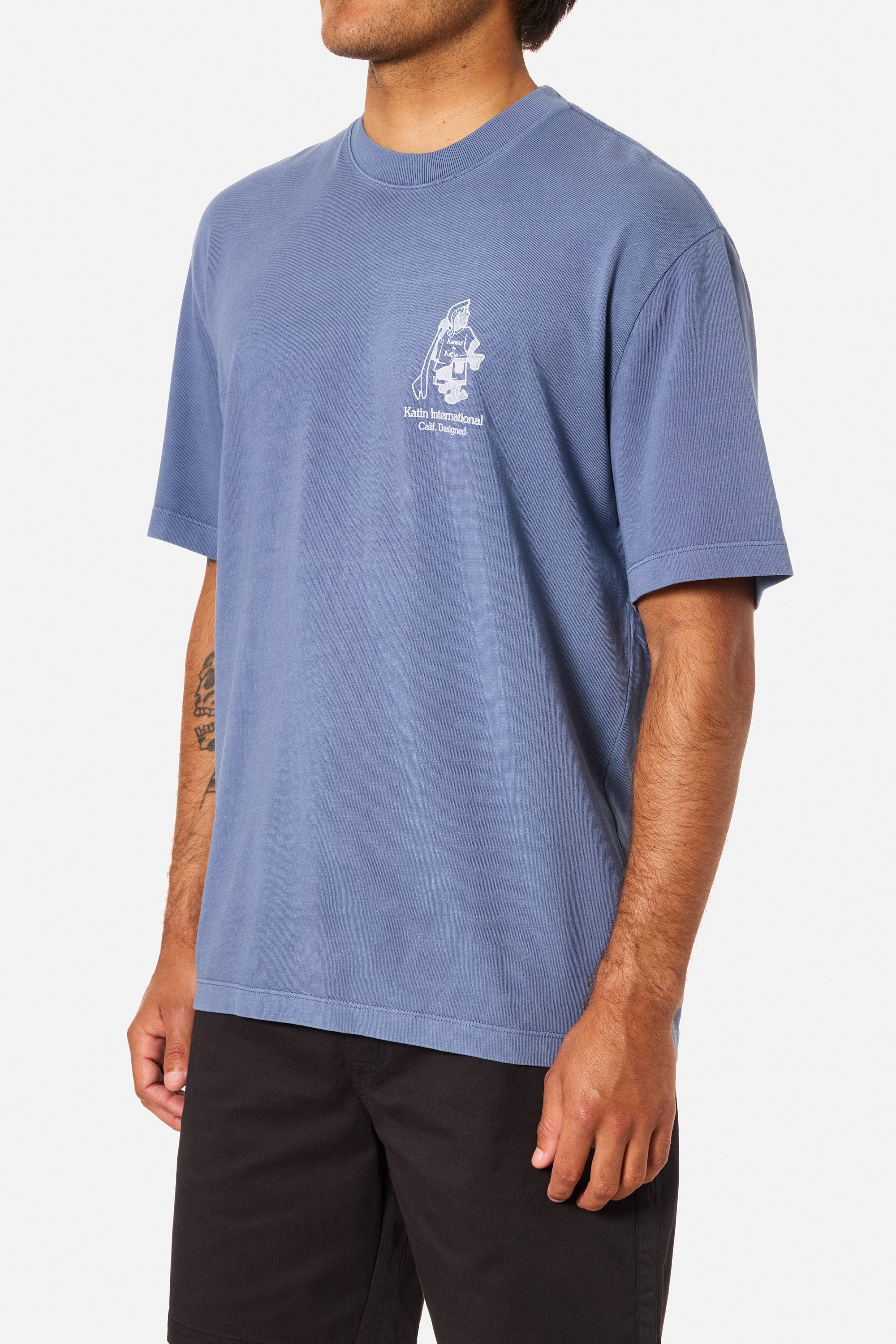 KATIN FORECAST RELAXED TEE BLPD-BLUE PIGMENT DYE M