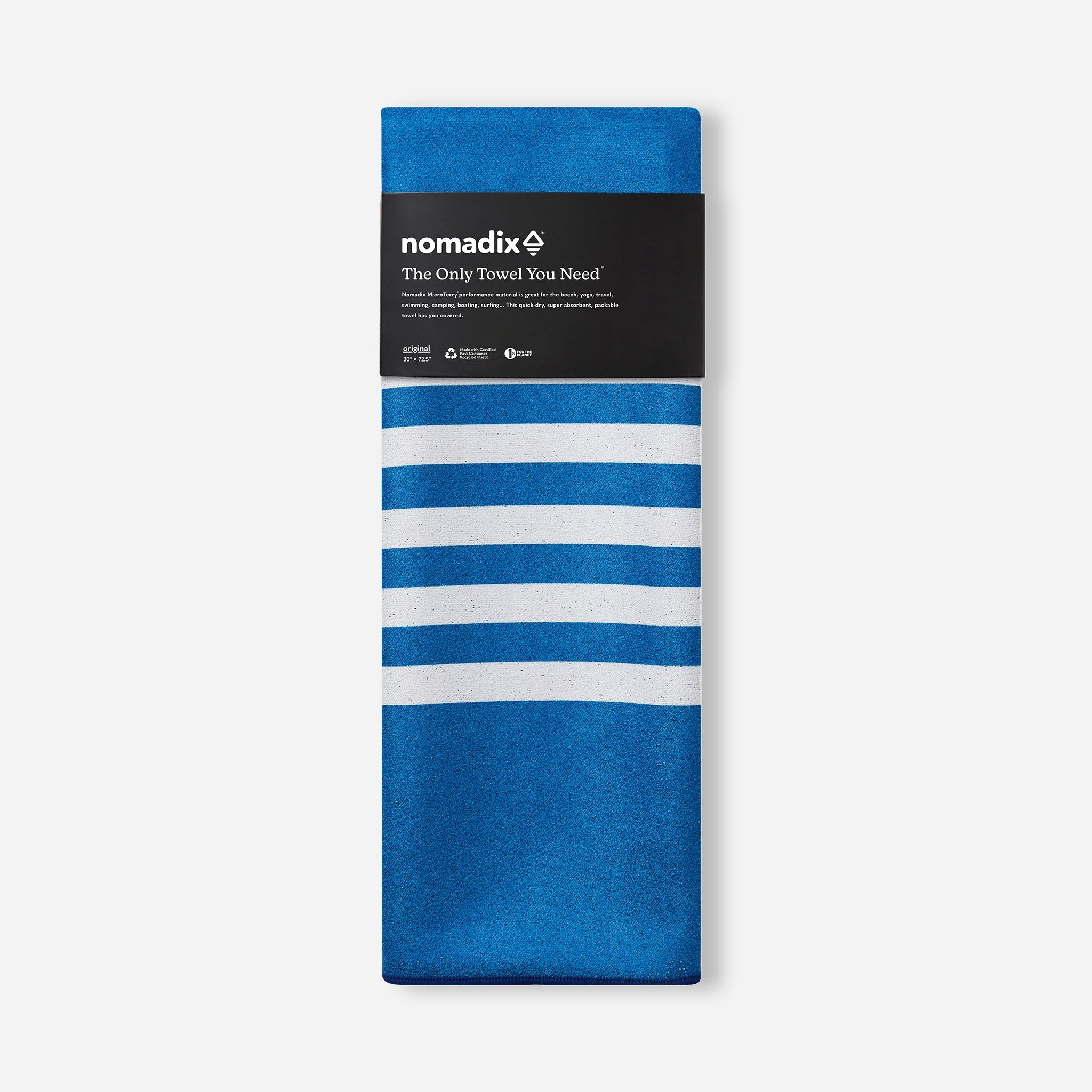 Nomadix Beach Towel Poolside-Navy 30x72.5