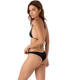 O'NEILL SALTWATER SOLIDS HERMOSA SKIMPY BOTTOM BLK L
