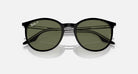 Ray-Ban 0RB2204 Polarized Sunglasses BlackonTransparent Green