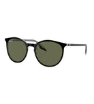 Ray-Ban 0RB2204 Polarized Sunglasses BlackonTransparent Green