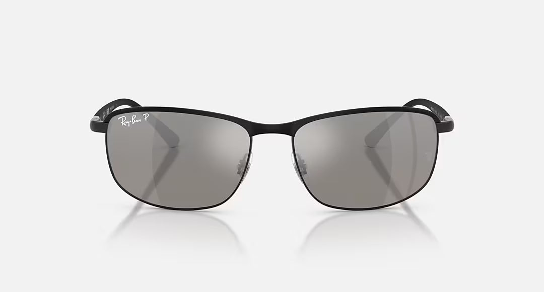 Ray-ban 0RB3671CH Polarized Sunglasses BlackonBlack SilverMirror