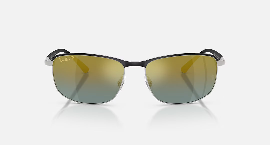 Ray-ban 0RB3671CH Polarized Sunglasses BlackonSilver GoldGradient