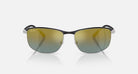 Ray-ban 0RB3671CH Polarized Sunglasses BlackonSilver GoldGradient