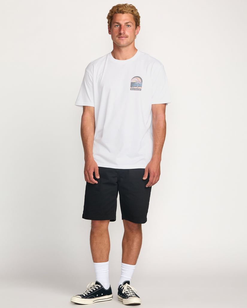 BILLABONG PORTAL PREMIUM SS WHT-WHITE L