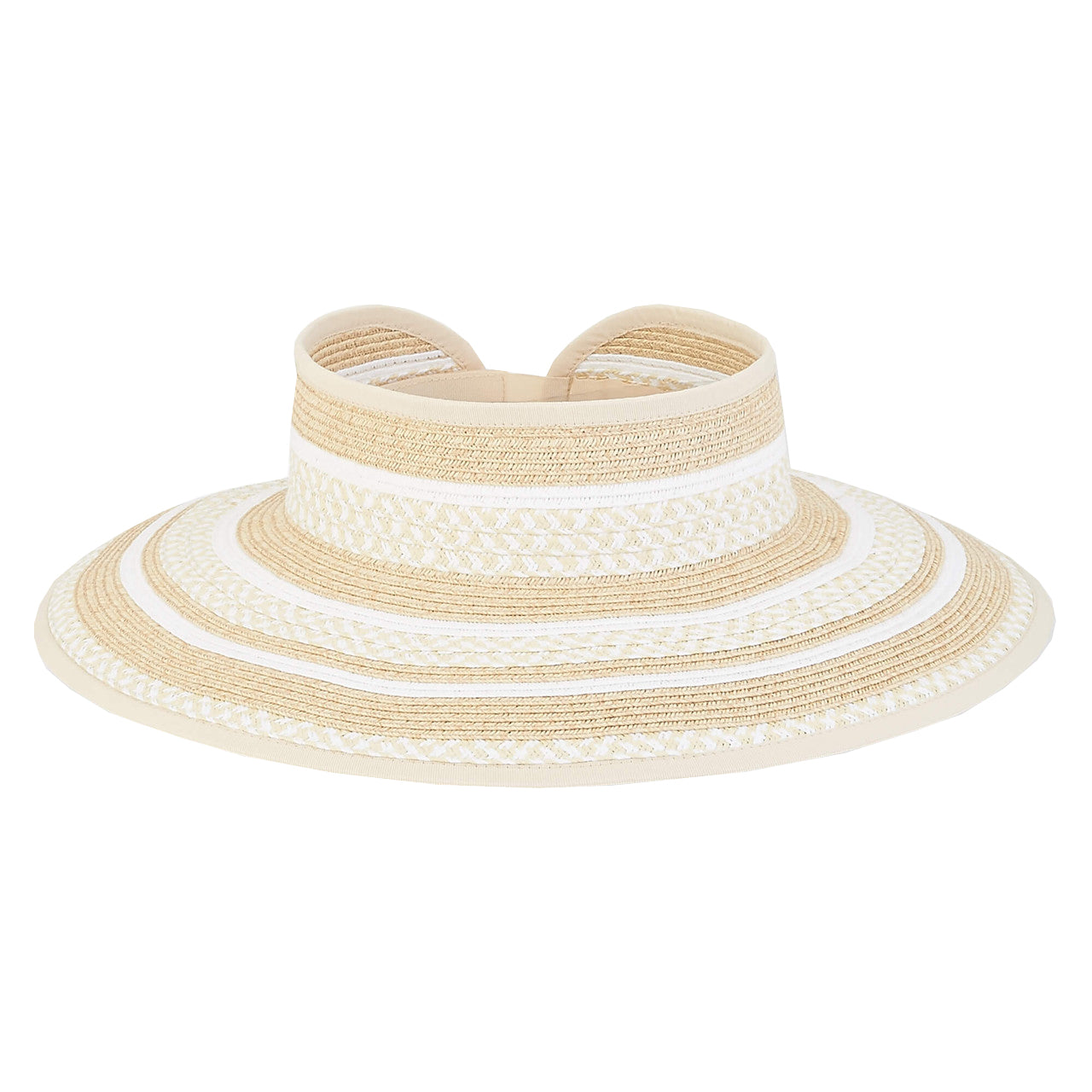 Sun N' Sand Paper Braid roll  Up Visor