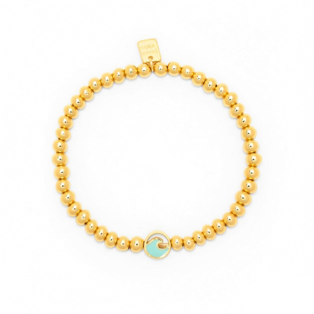 Pura Vida Ball Bead & Stone Stretch Bracelet