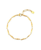 Pura Vida Faceted Bar Chain Gold Bracelet