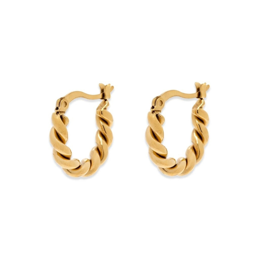 Pura Vida Twisted Dome Hoops Earrings 5PK