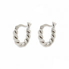 Pura Vida Twisted Dome Hoops Earrings 5PK SILV
