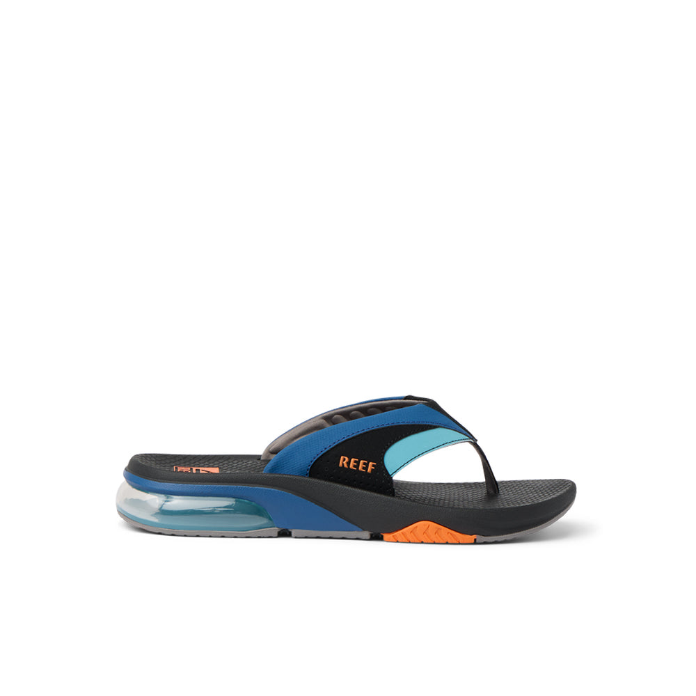 Reef Fanning + Mens Sandal Blue-Black-Orange 12