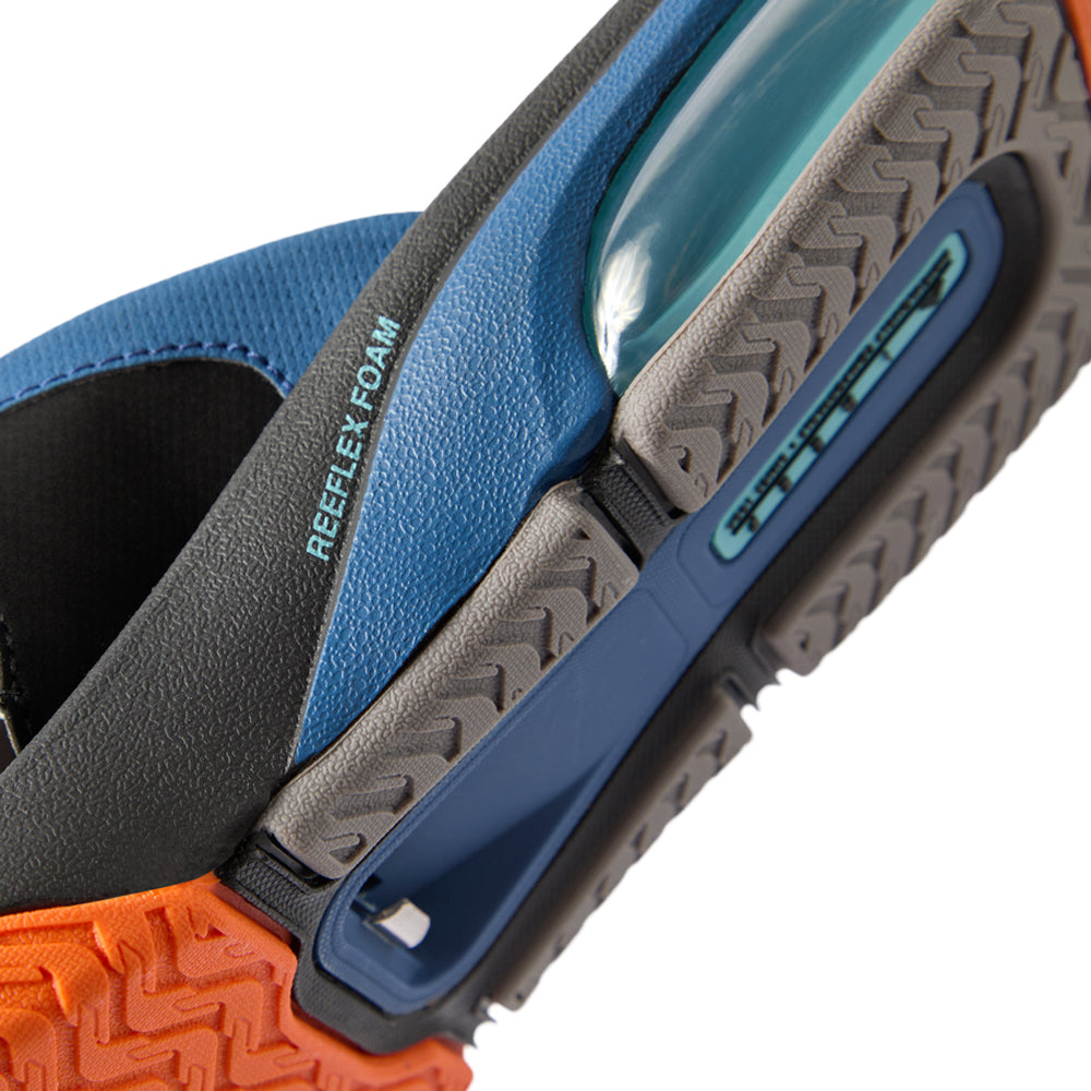 Reef Fanning + Mens Sandal Blue-Black-Orange 9