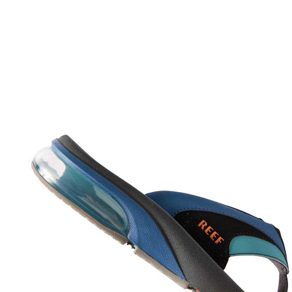 Reef Fanning + Mens Sandal Blue-Black-Orange 13
