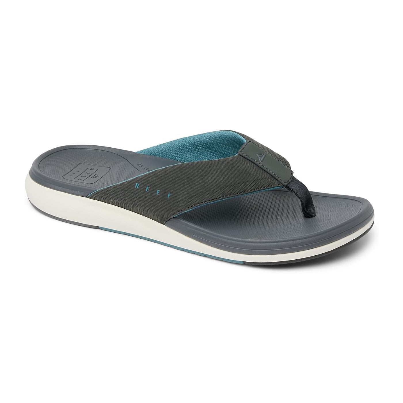 Reef Cushion Norte Mens Sandal Grey-Blue-Off White 9