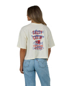 SALTY CREW FISH FINDER SKIMMER TEE OFF WHITE M