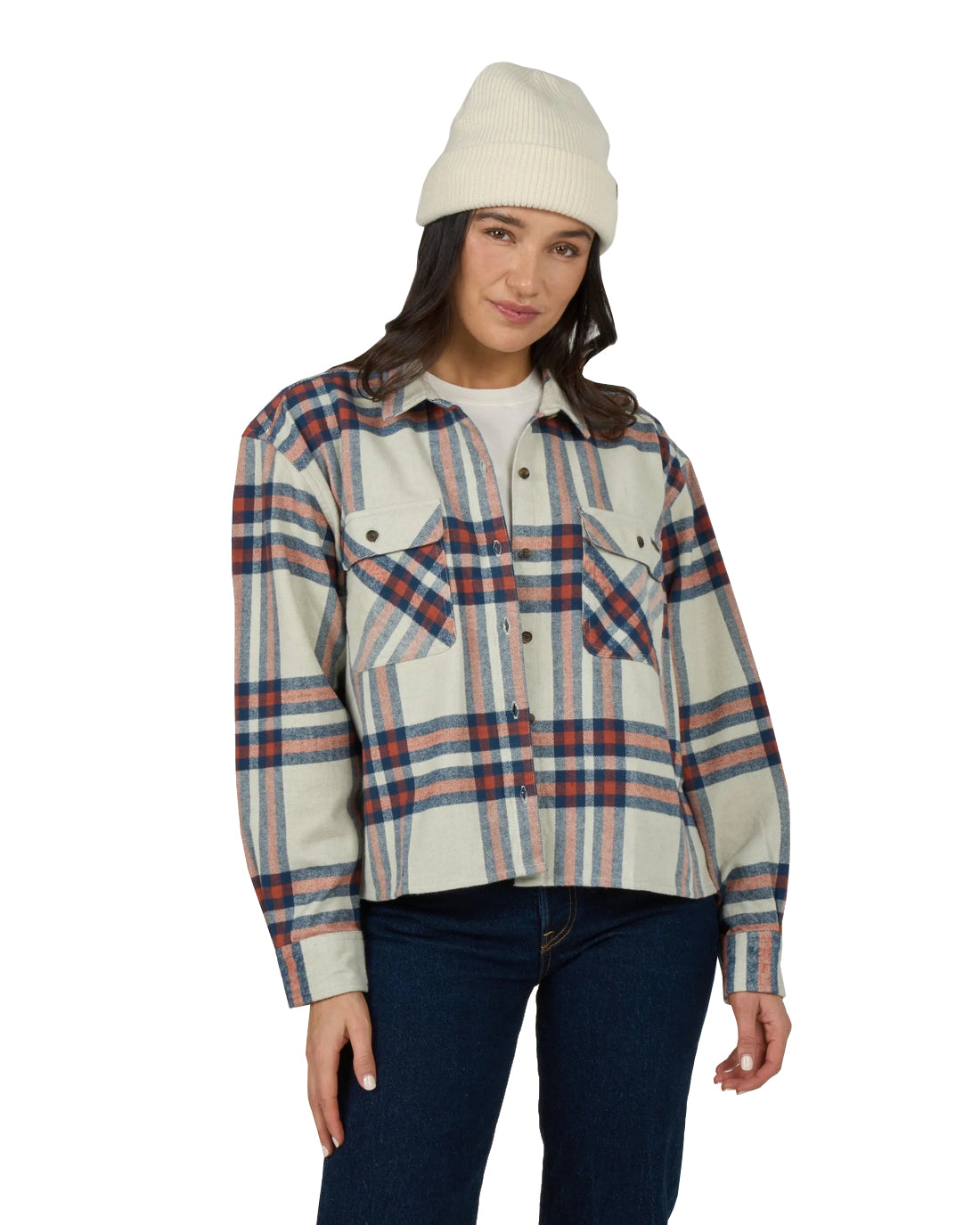 SALTY CREW NOMAD FLANNEL Midnight Navy XS