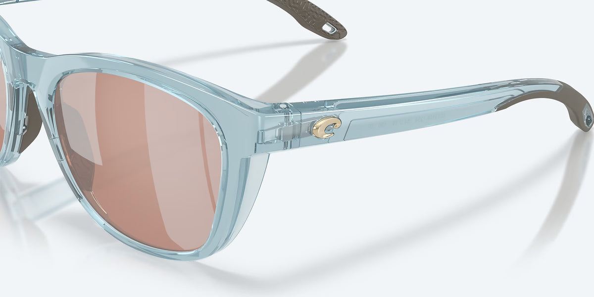 Costa Del Mar Aleta polarized Sunglasses TransBlue CopperSilverMirror580P
