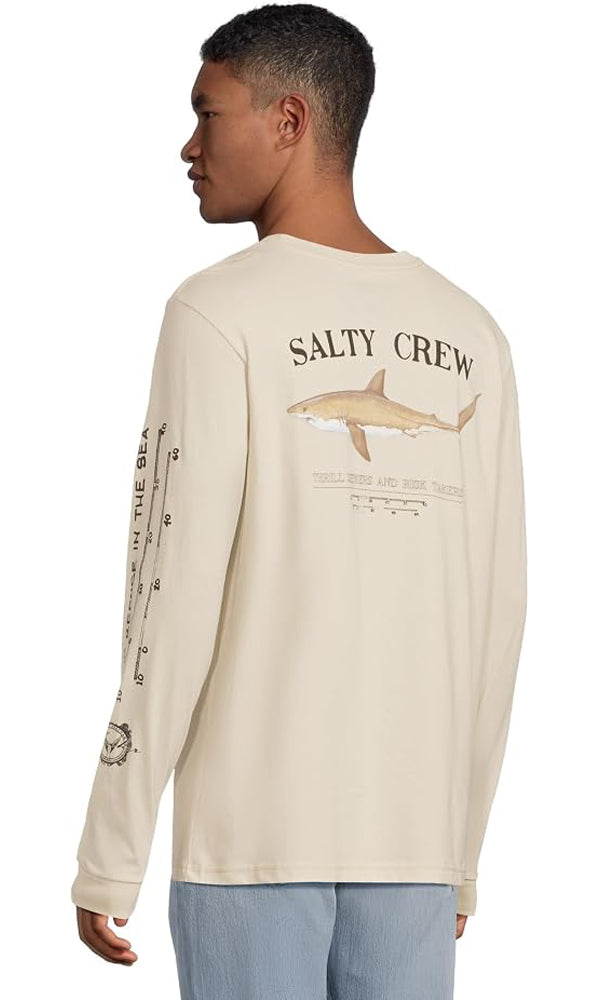 Salty Crew Bruce L/S Tee Bone XXL