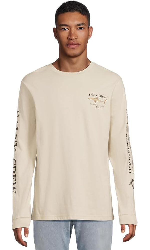 Salty Crew Bruce L/S Tee Bone XXL