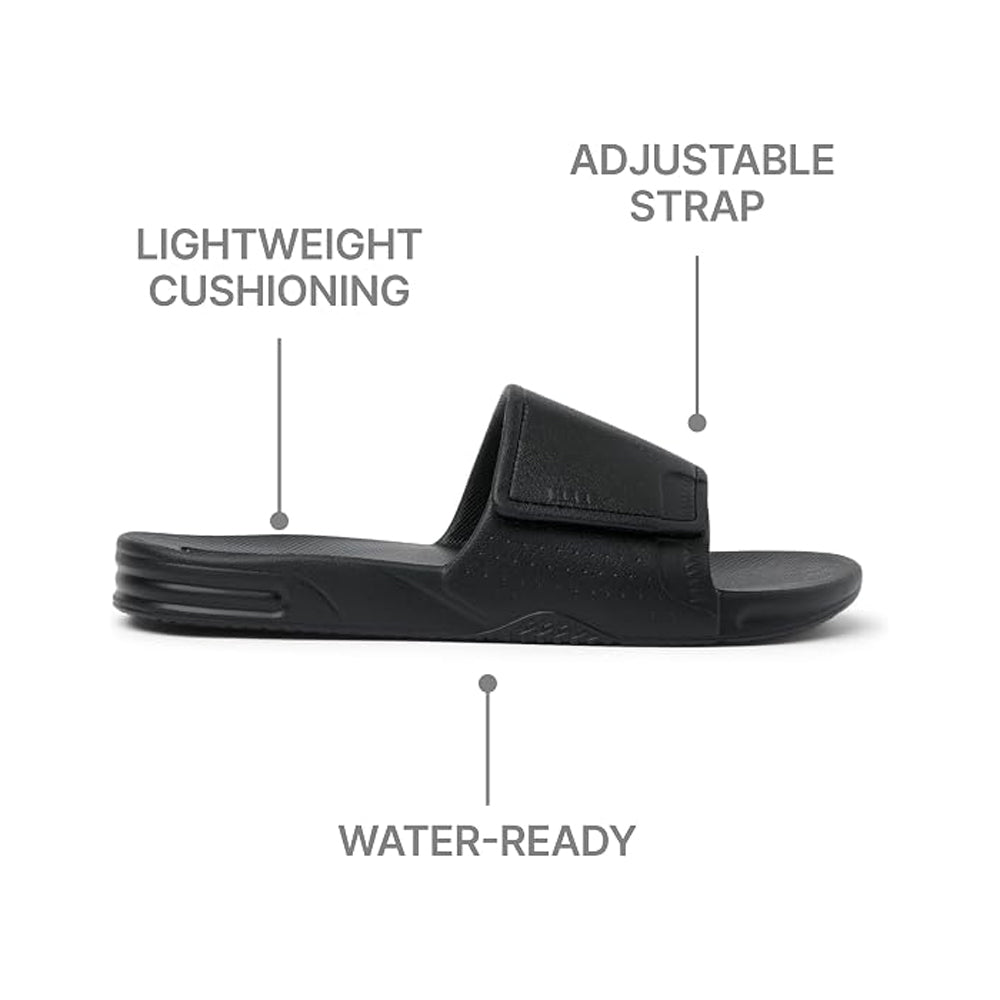 Reef Fanning Slide H2O Mens Sandal Black 10
