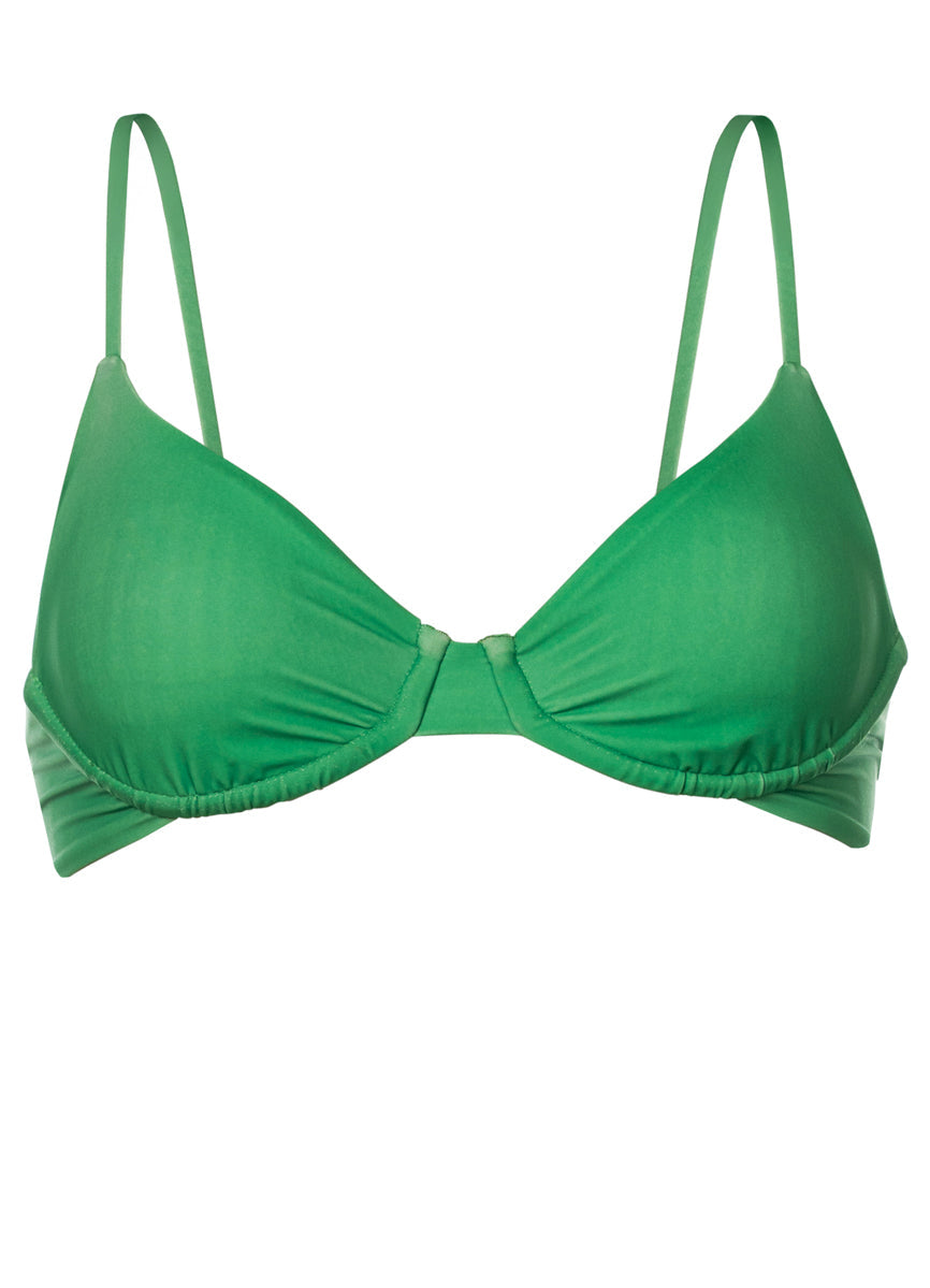 MAAJI Solid Stripe Dainty Top GREEN S