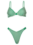 MAAJI Solid Stripe Dainty Top GREEN M