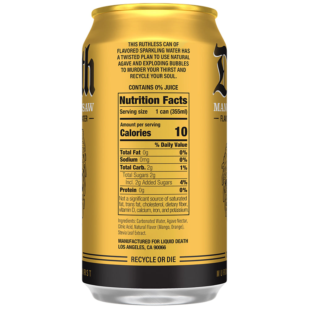 Liquid Death Tea Mango 12 oz