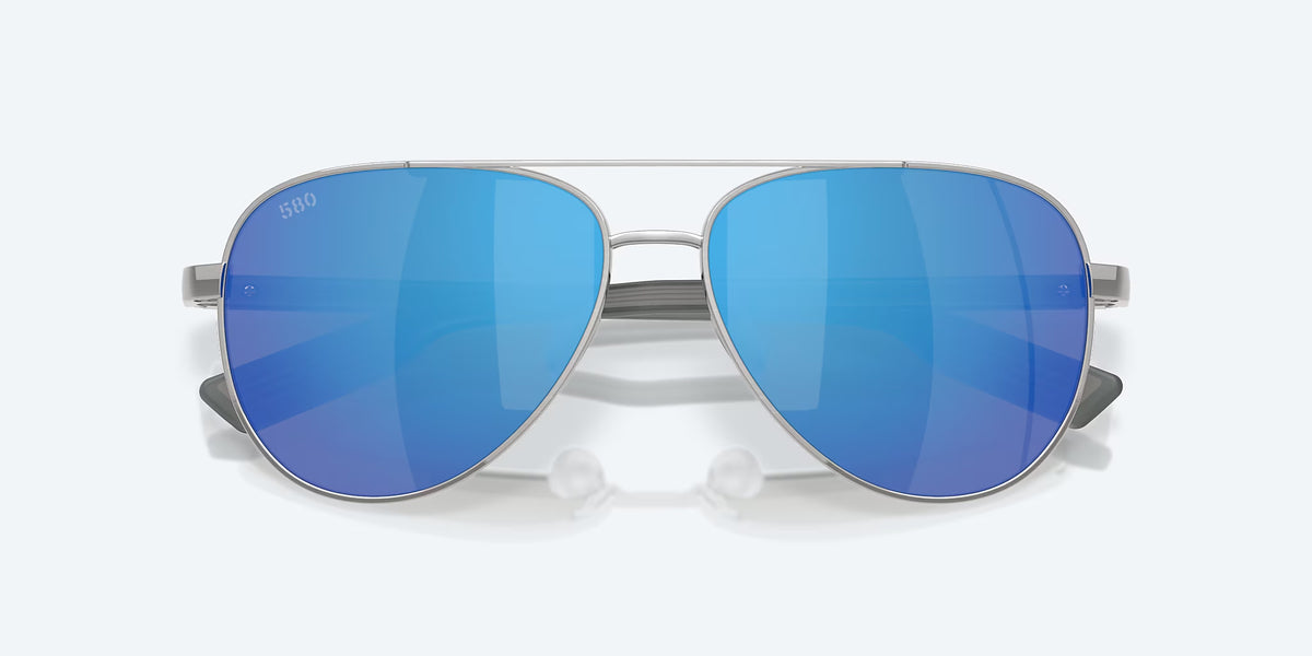 Costa Del Mar Peli Polarized Sunglasses Silver BlueMirror 580G