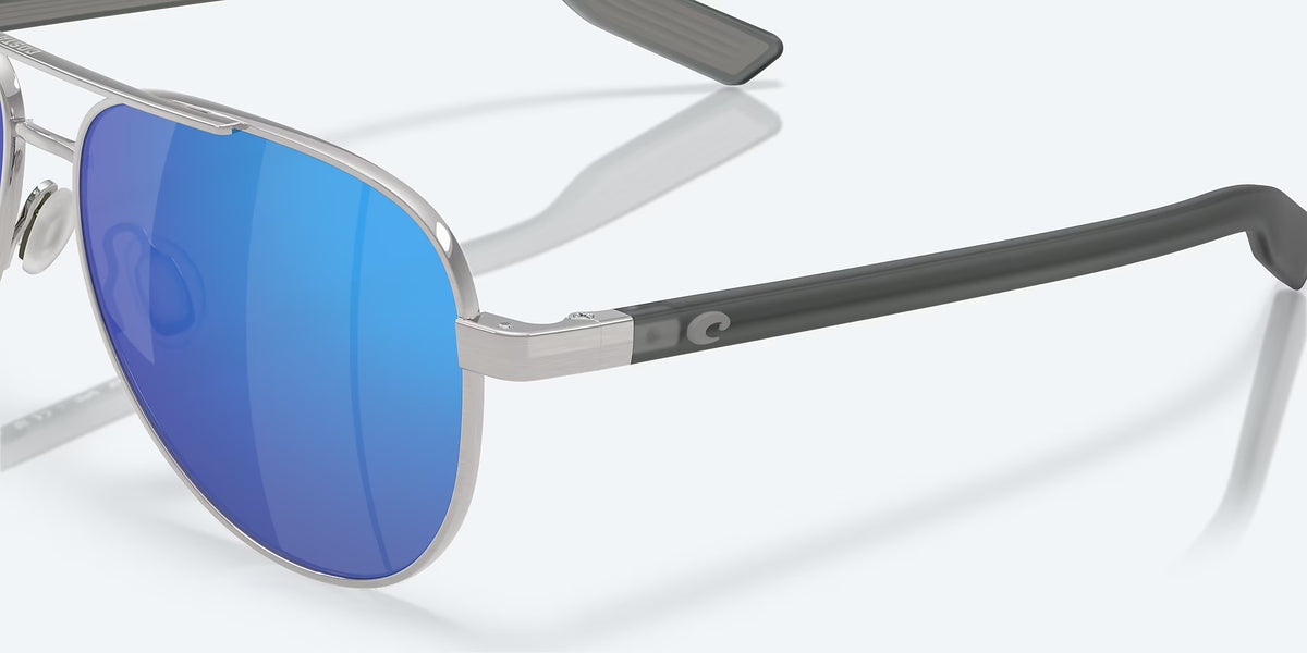 Costa Del Mar Peli Polarized Sunglasses Silver BlueMirror 580G