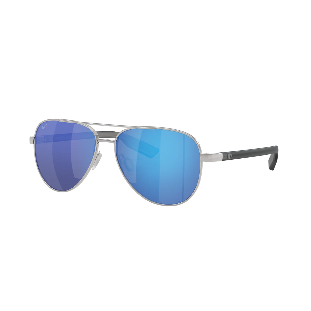 Costa Del Mar Peli Polarized Sunglasses Silver BlueMirror 580G
