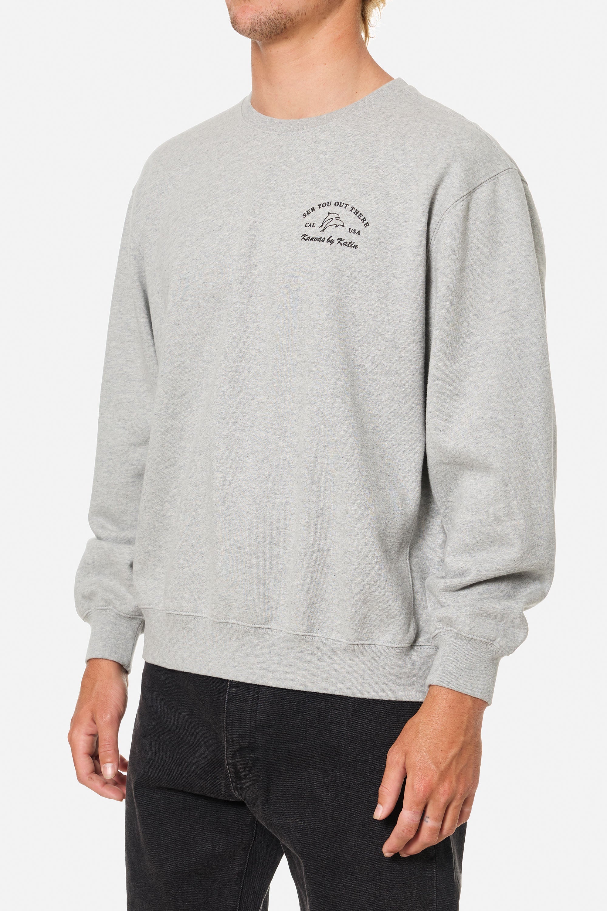 KATIN BREACH CREWNECK HEATHER GRAY(HTGR) XL