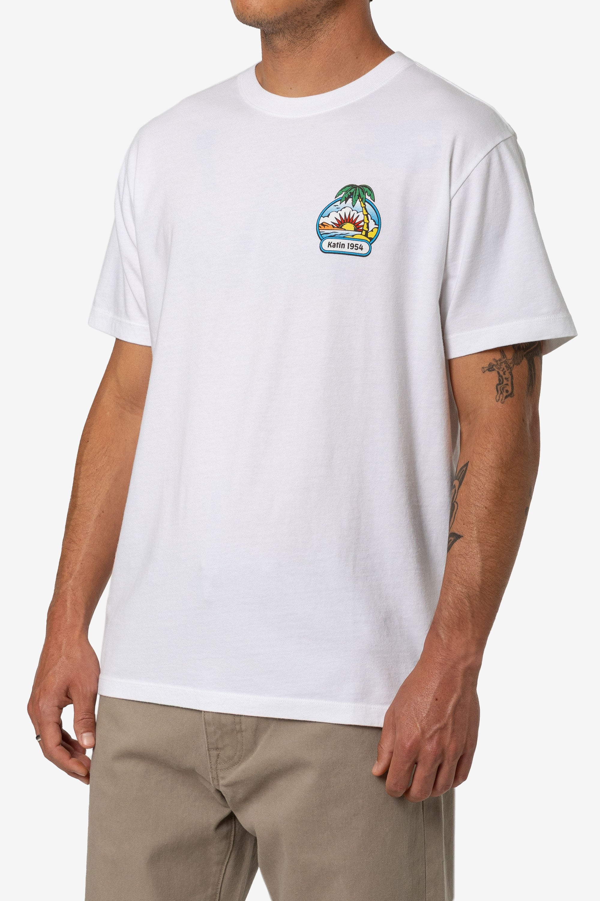 KATIN CHILLIN TEE WHITE L