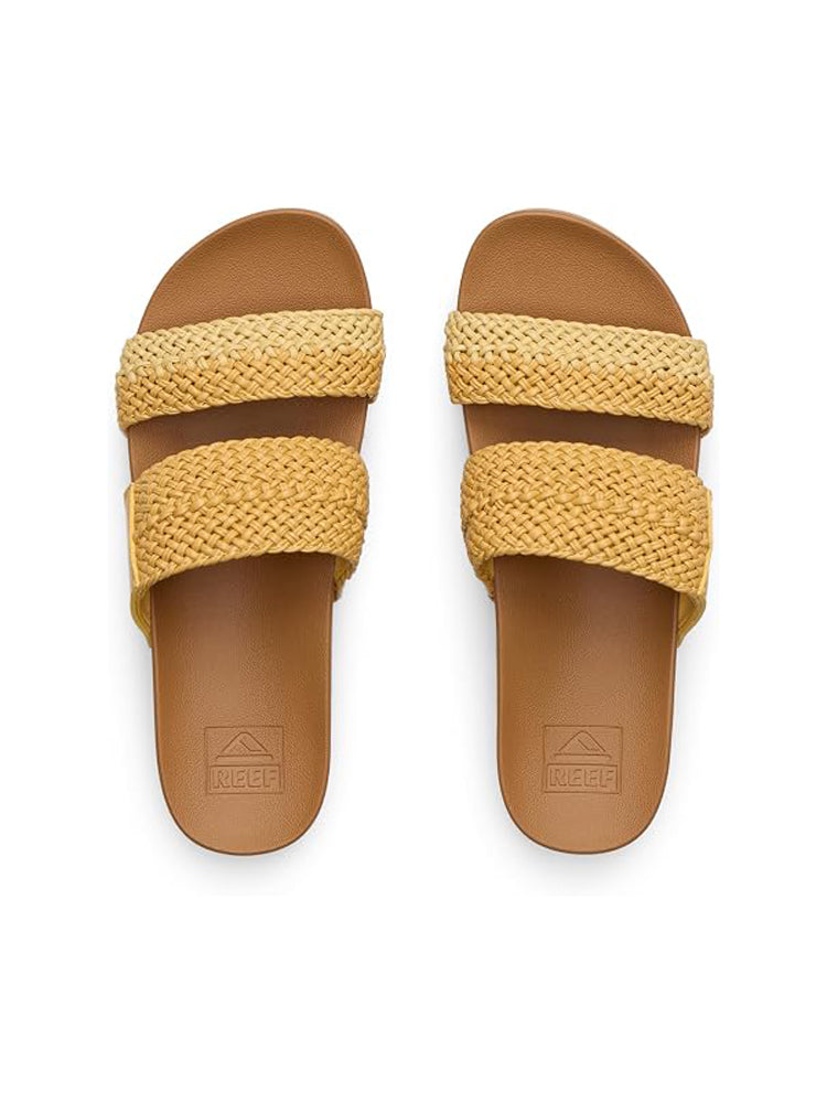 Reef Cushion Vista Hi Womens Sandal Yellow Duo Braid 9