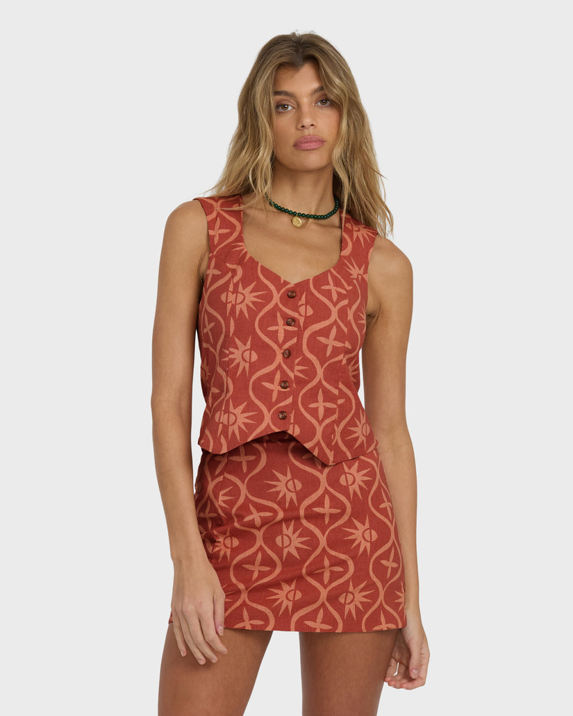 BILLABONG SUNNY WAVES VEST DKC-DARK CHINO M