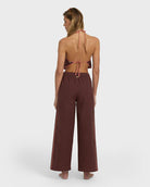 BILLABONG DOUBLE TAKE ELASTIC WAIST PANT TEAK M