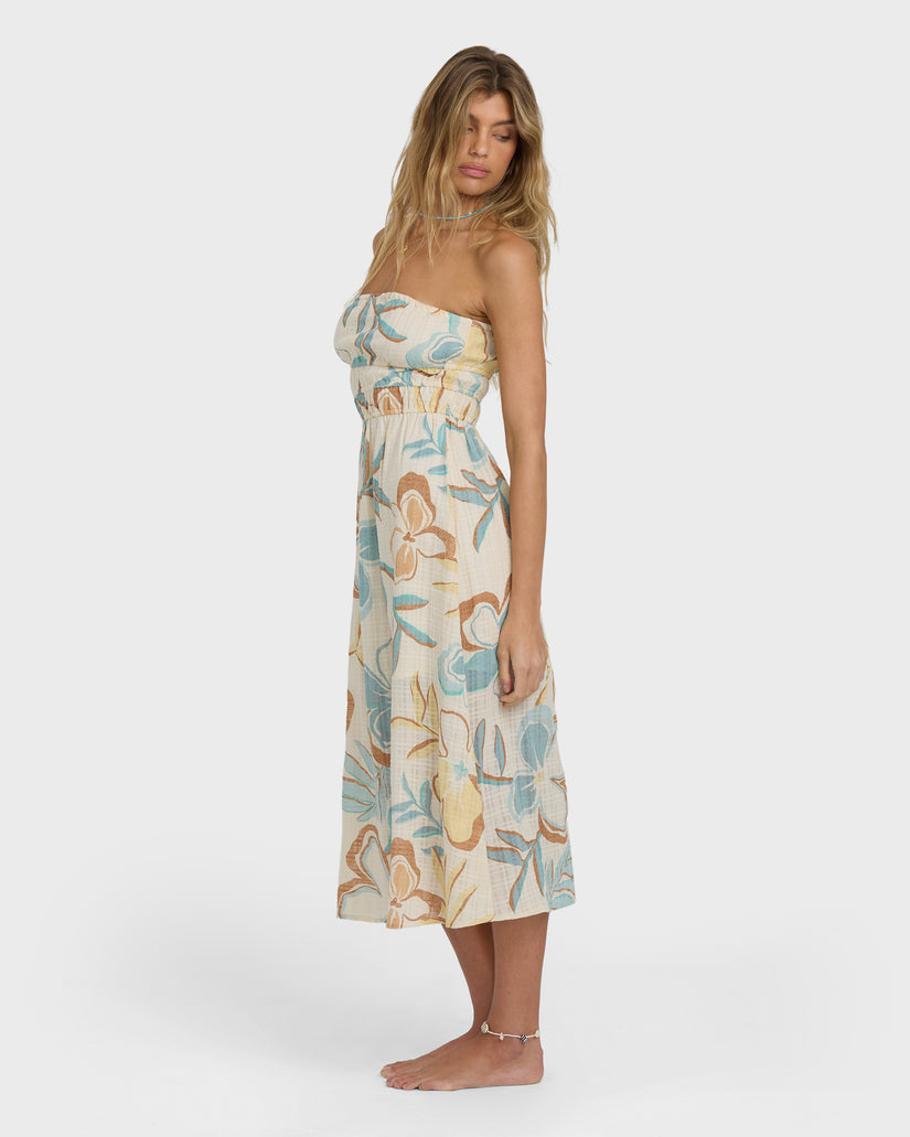 Billabong In The Sky Midi Dress WCP-WHITE CAP L