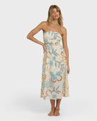 Billabong In The Sky Midi Dress WCP-WHITE CAP L