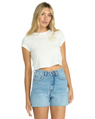 BILLABONG SUNSHINE SURF BABES SS TEE SCS-STENCIL WASH S