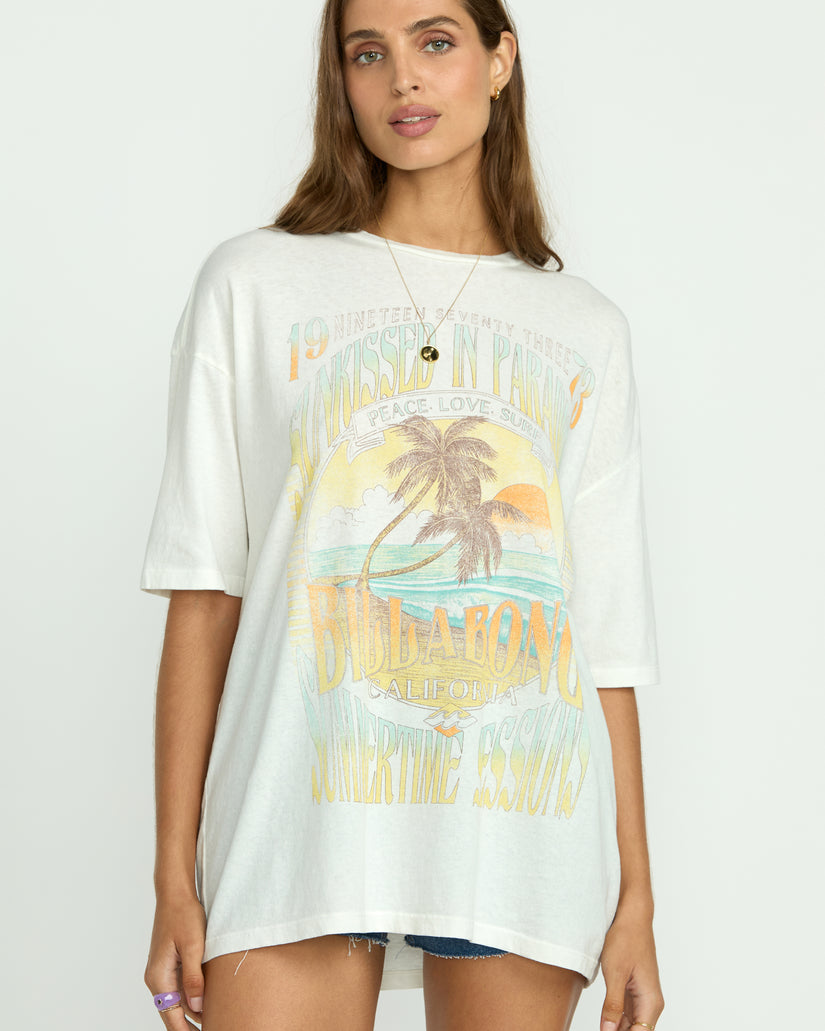 BILLABONG SUNSET MINDSET SS TEE SCS-STENCIL WASH L