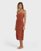 BILLABONG FRESH DAZE MIDI DRESS DKC-DARK CHINO S