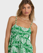 BILLABONG SEA SHELL MINI DRESS KELP M