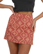 BILLABONG WAVE WASHED PRINTED SKIRT DKC-DARK CHINO S