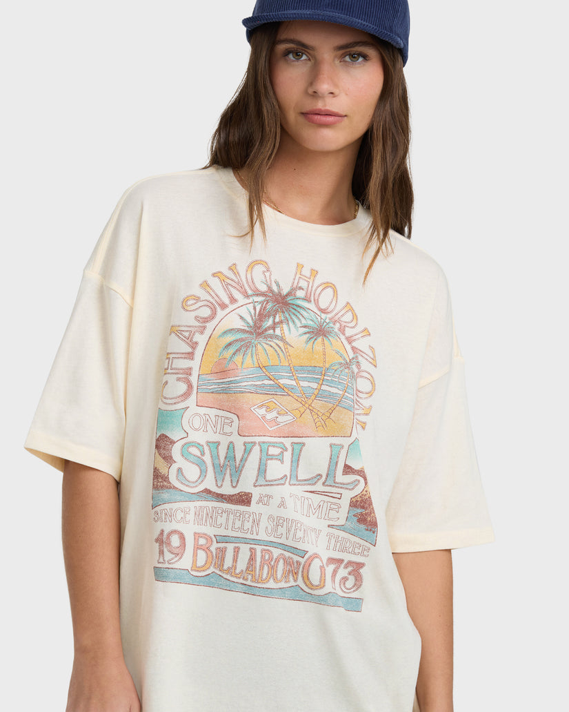 BILLABONG THE SUN RISES SS TEE WCP-WHITE CAP S