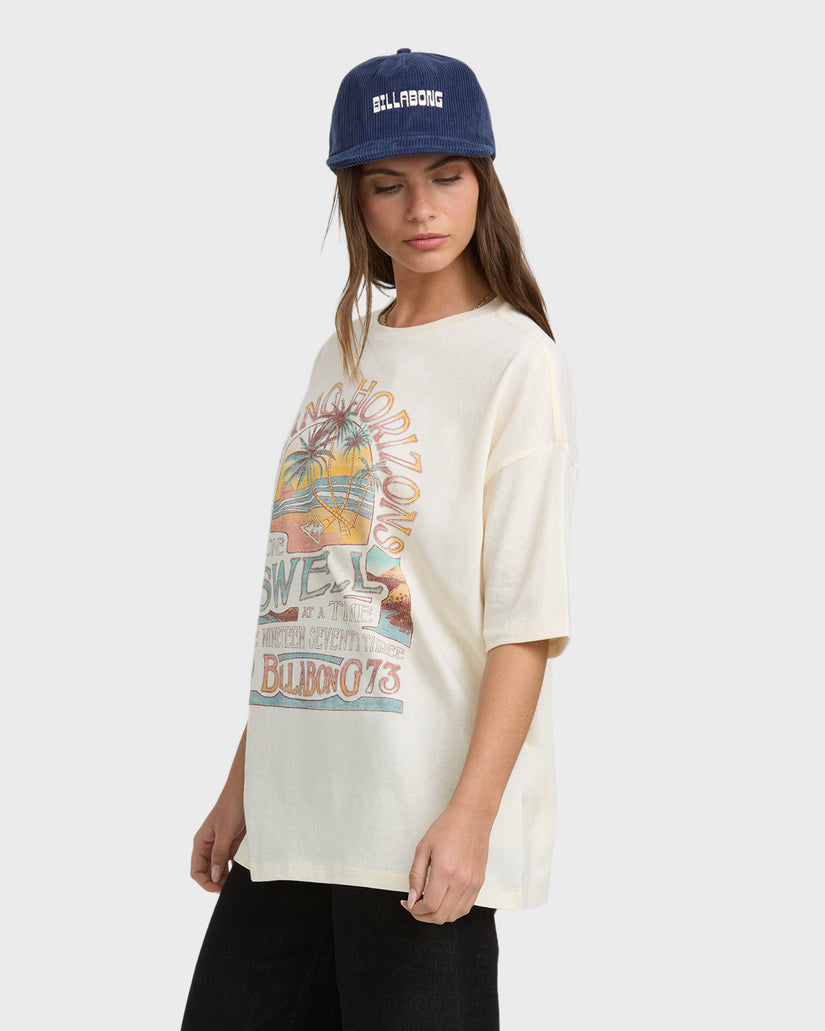 BILLABONG THE SUN RISES SS TEE WCP-WHITE CAP M