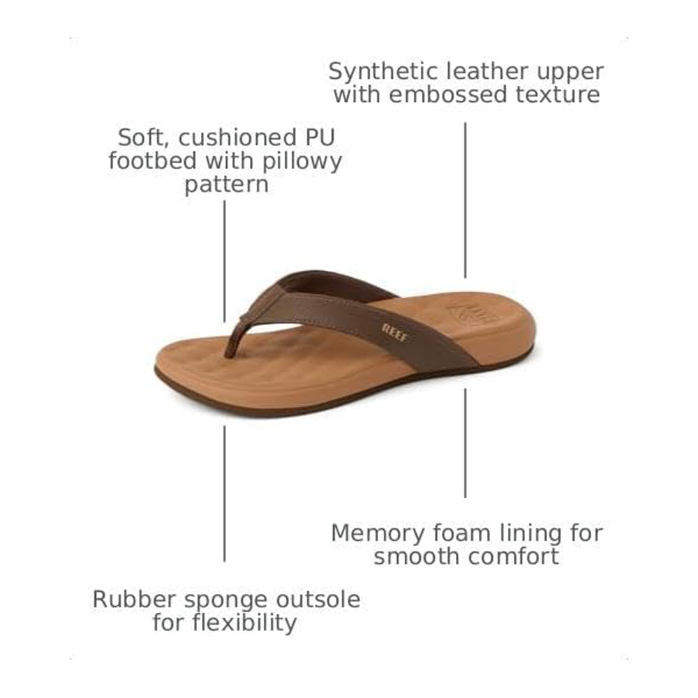 Reef Cushion Melody Womens Sandal Chocolate-Lion 7
