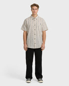 BILLABONG ALL DAY JACQUARD SS WOVEN STN-STONE L