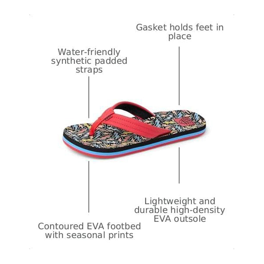 Reef Ahi Boys Sandal Multi Bolts 2 Y