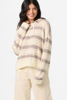 O'Neill Jayne Stripe Long Sleeve Sweater DUNE L