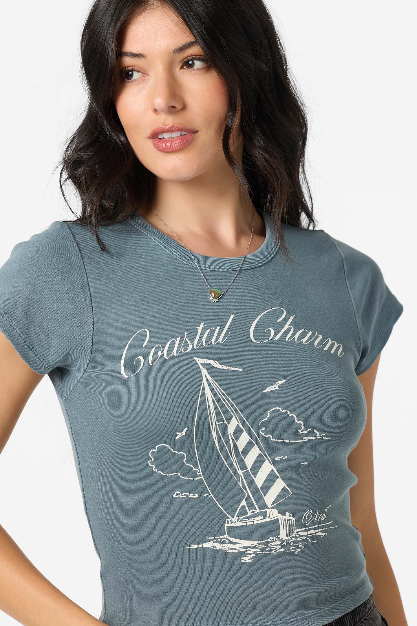 O'Neill Coastal Charm Tee SLT-Slate XS